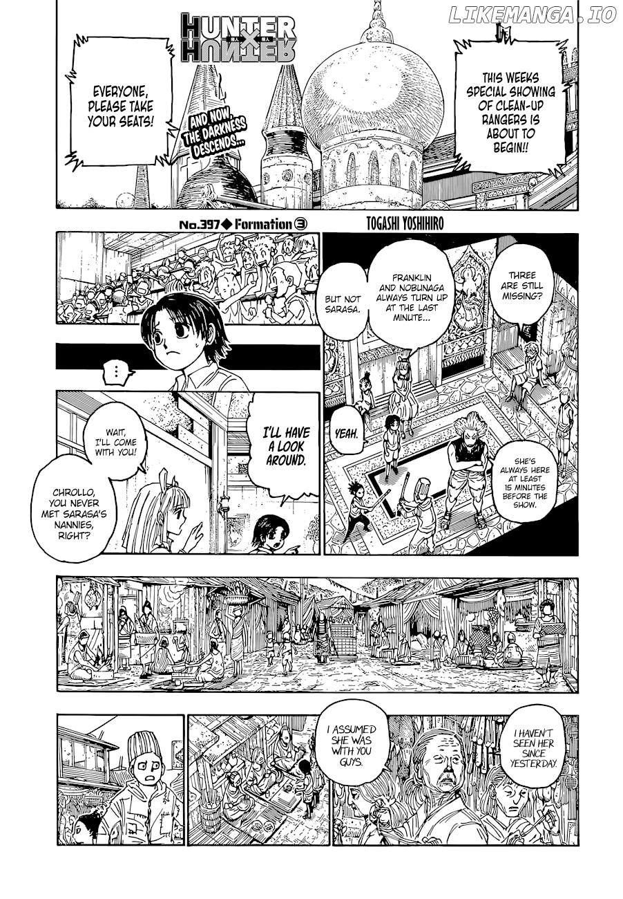 Hunter x Hunter, Chapter 397 image 01